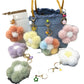 Keypus - Colorful Plush Flower Bag Charm Keychain