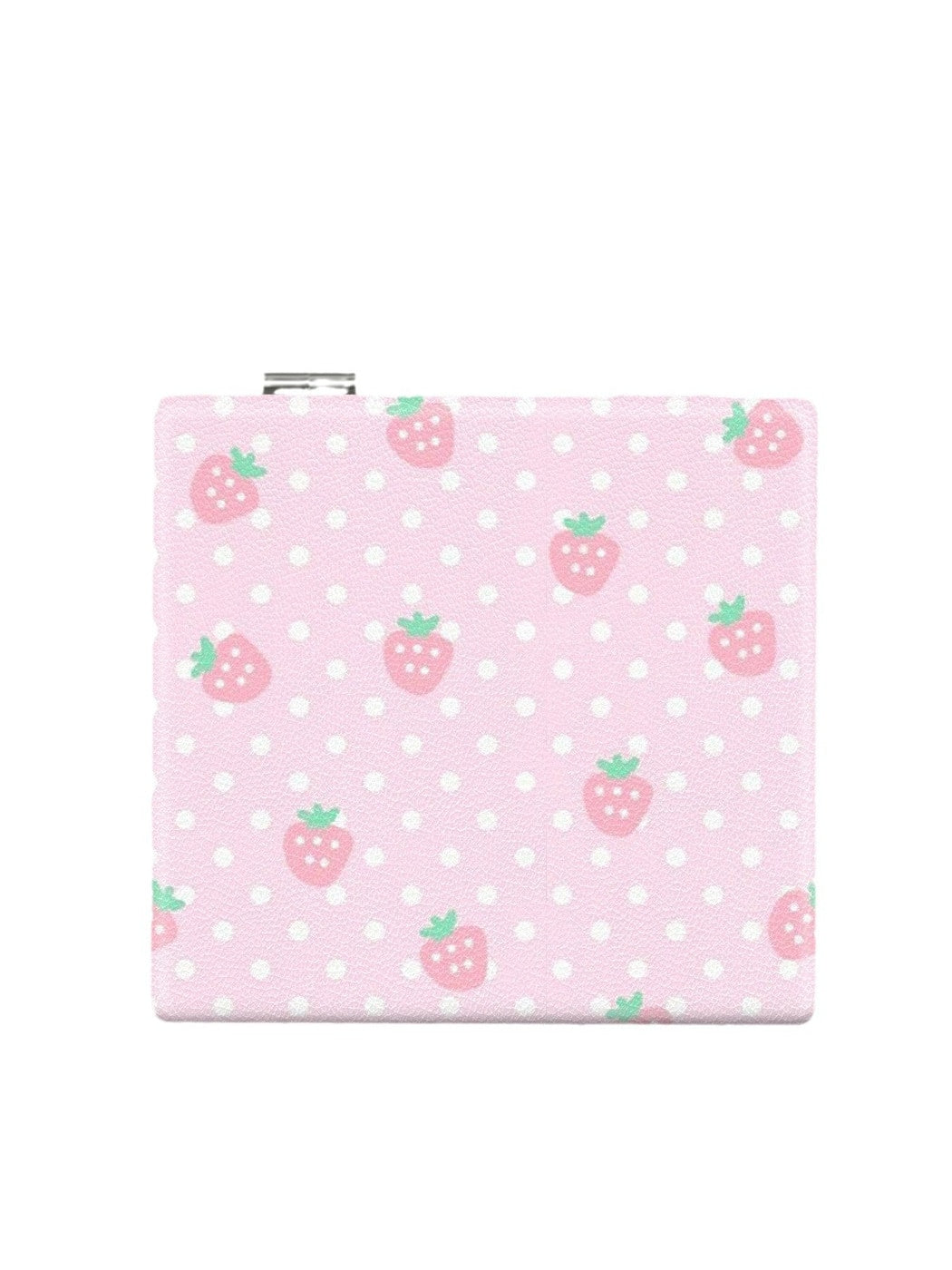 Mirroray - Strawberry Print PU Folding Makeup Mirror