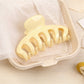 Beau - Solid Color Pumpkin Shaped Claw Clip
