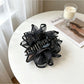 Beau - Floral Organza Bow Detail Fabric Claw Clip