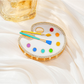 Beau - Alloy Paint Palette Shape Claw Clip