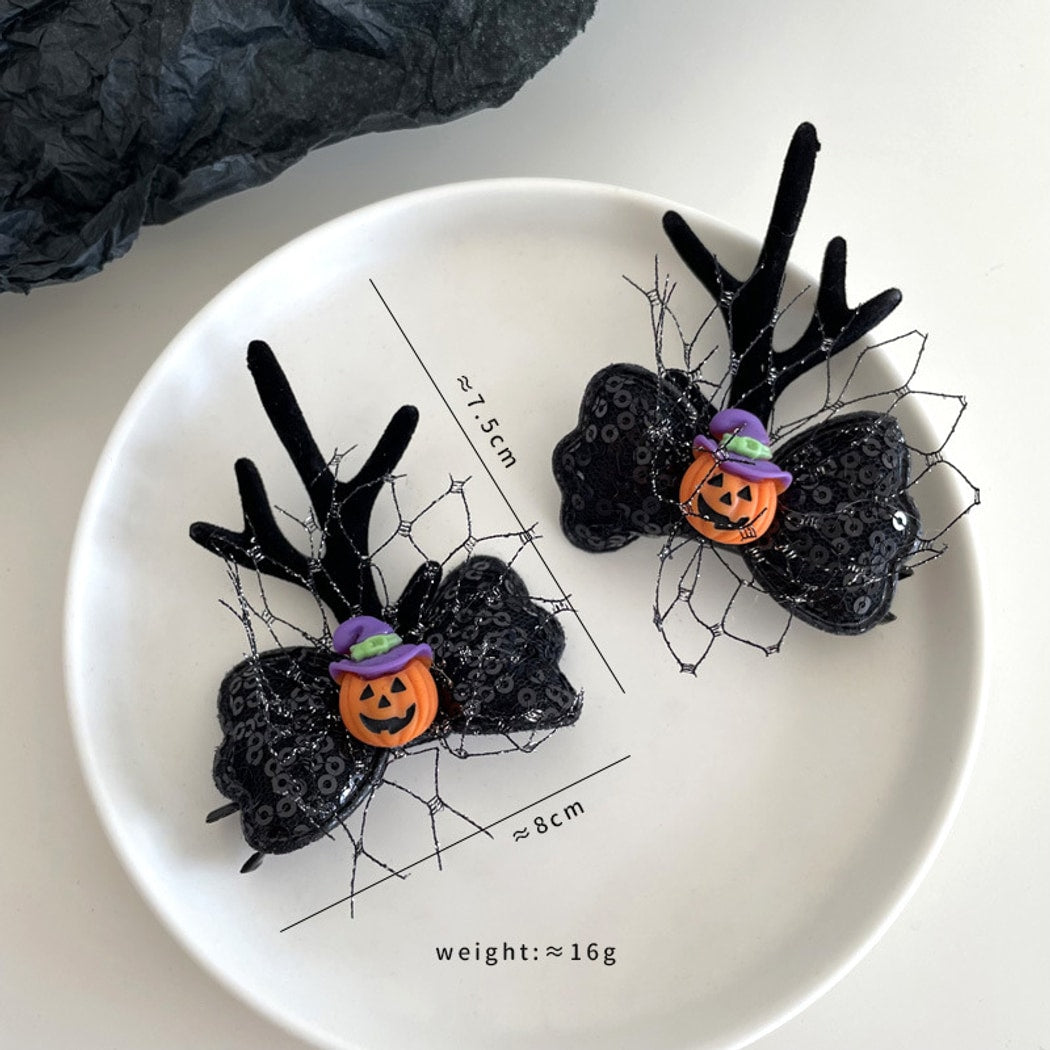 Beau - Dark Style Halloween Antler Hair Clip Set