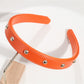 Gifty - PU Leather Studded Retro Style Headband