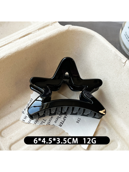 Beau - Simple Small Star Shape Plastic Claw Clip