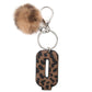 Keypus - Leopard Print Oil-Edged Letter Keychain
