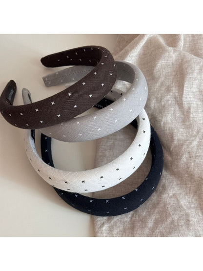 Gifty - Padded Dotted Fabric Finish Headband