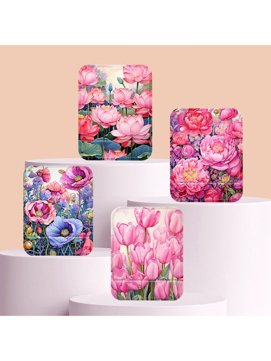 Mirroray - Floral Printed Desktop Folding Makeup Mirror