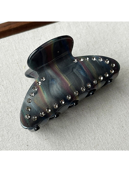 Beau - Glossy Geometric Acetate Fiber Hair Claw Clip
