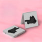 Mirroray - Whimsical Cat Themed Square Compact Mirror