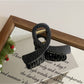 Beau - Black Geometric Claw Clip