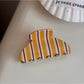 Beau - Colorful Stripe Pattern Acrylic Claw Clip