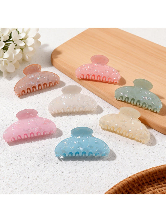 Beau - Pastel Half Circle Hair Claw Clip