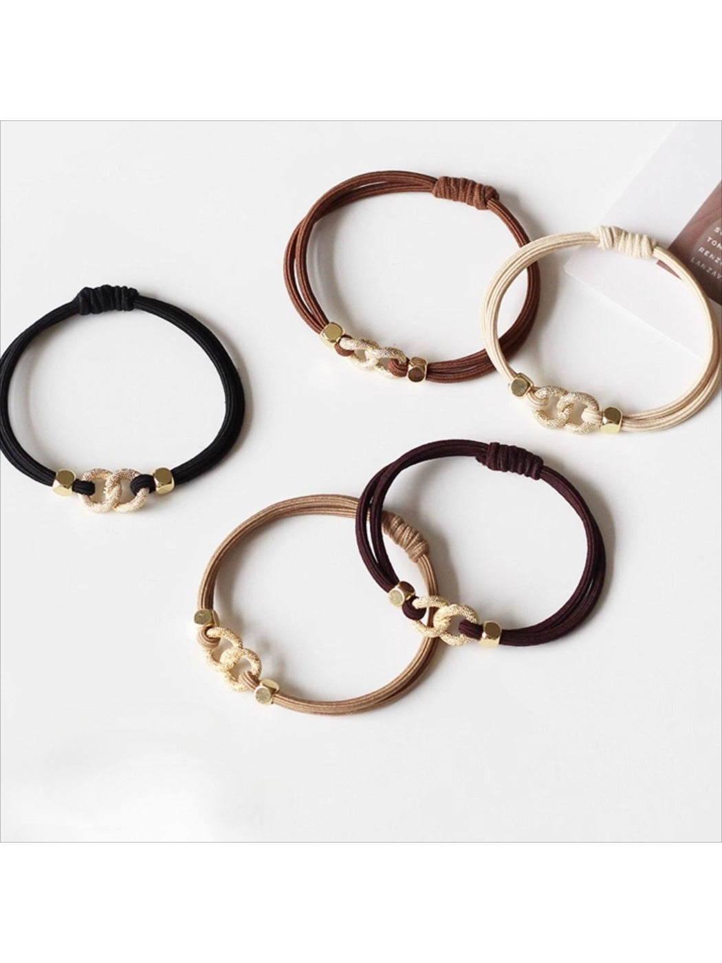 Gifty - Solid Color Simple Hair Ties