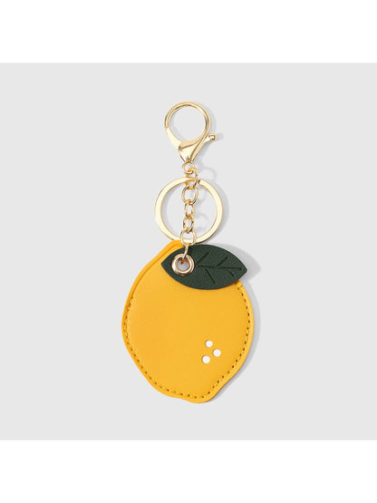 Keypus - Cute Faux Leather Fruit Key Ring Keychain