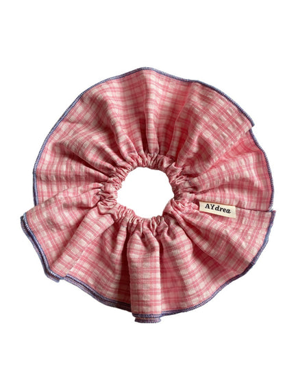 Gifty - Spring Pink Double Layer Scrunchie
