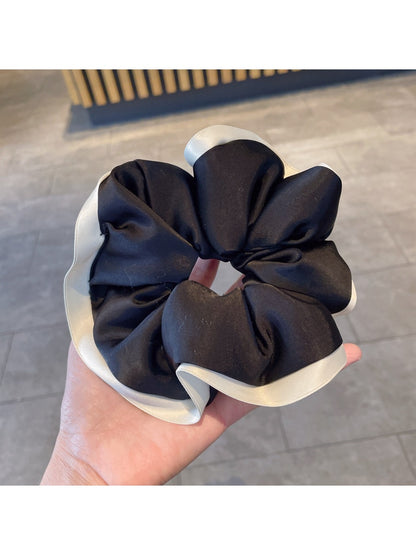 Gifty - Solid Color Satin Ruffled Scrunchie