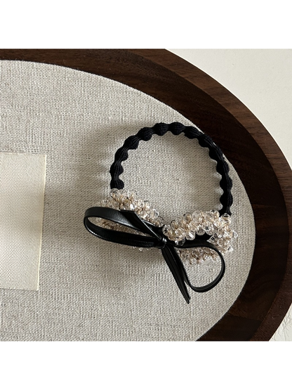 Gifty - Elegant Bow Detail Polyester Hair Tie