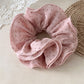 Gifty - Ruffled Polka Dot Polyester Scrunchie