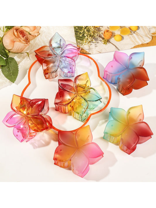 Beau - Five Leaf Flower Gradient Hair Clip