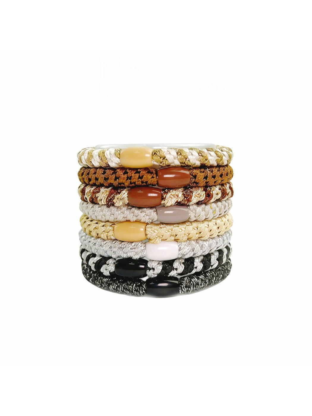 Gifty - Twill Twisted-Shaped Hair Tie Set
