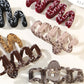 Beau - Wave Geometric Design Hair Claw Clip