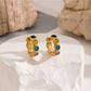 Earedge - Irregular Multicolored Curved Earrings