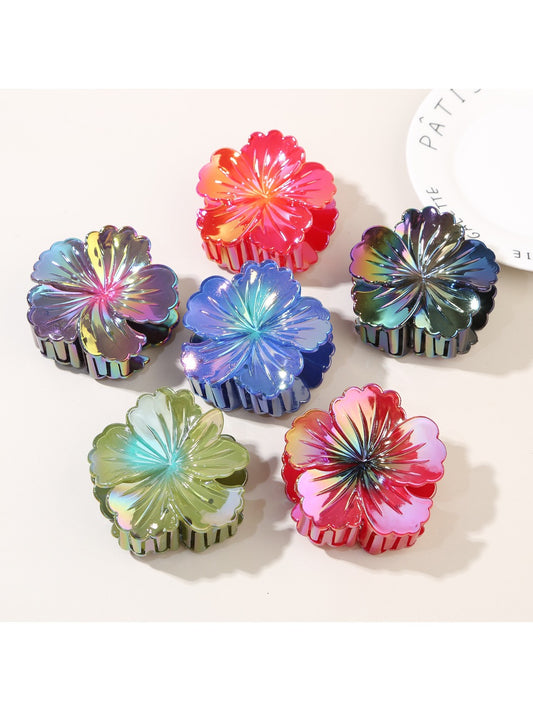 Beau - Colorful Hibiscus Shaped Hair Claw Clip