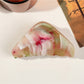 Beau - Marble Pattern Triangular Hair Claw