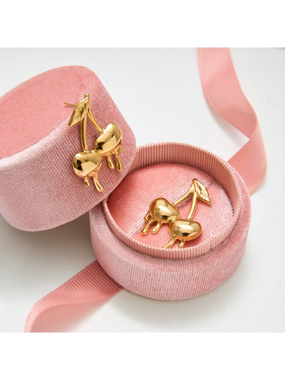 Earedge - Delicate Cherry Shaped Earrings