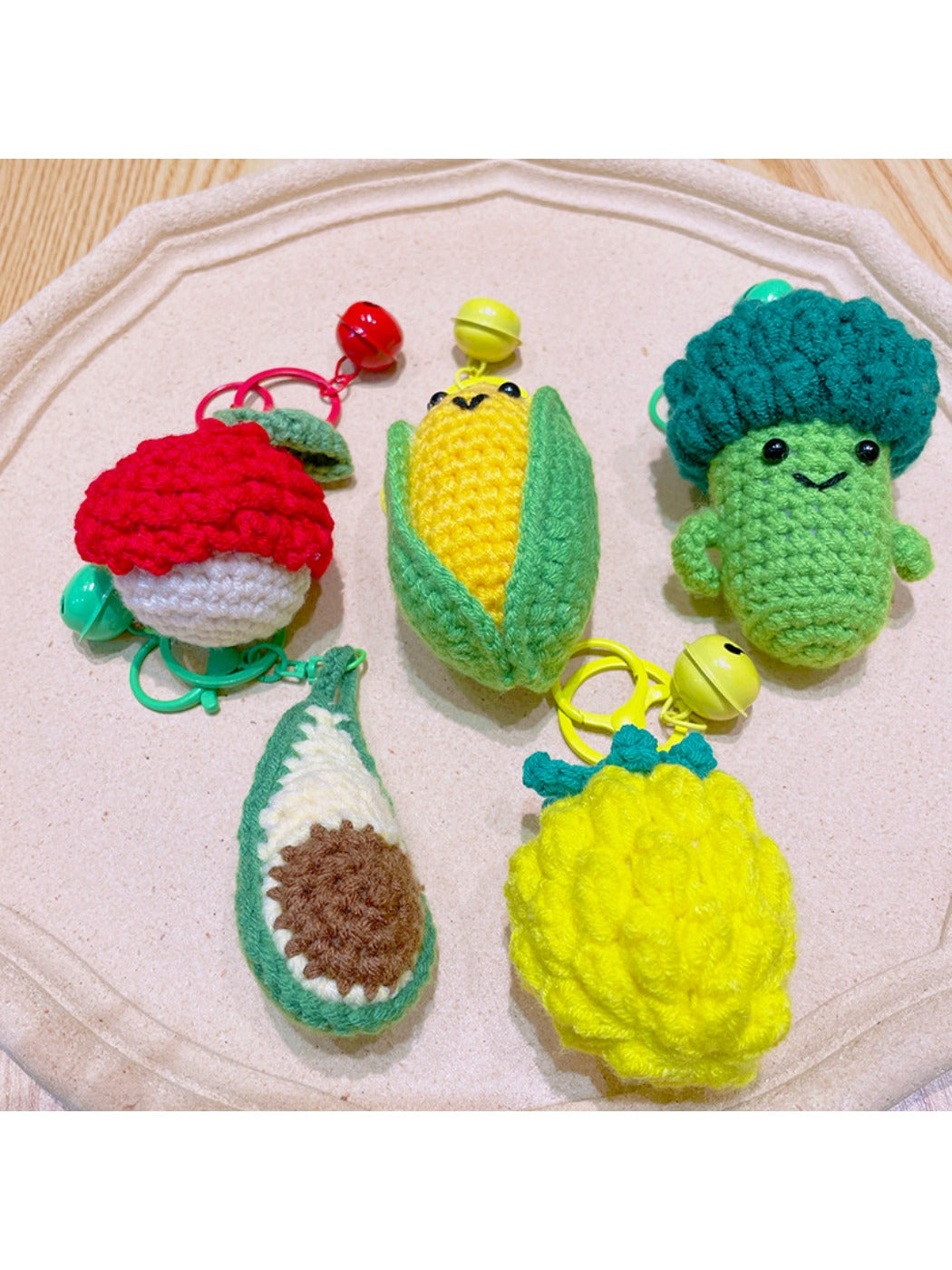 Keypus - Crochet Fruit Vegetable Keychain