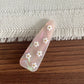 Beau - Pastel Floral Accent Triangle Side Barrette