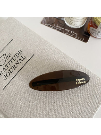 Beau - Brown Oval Hair Clip