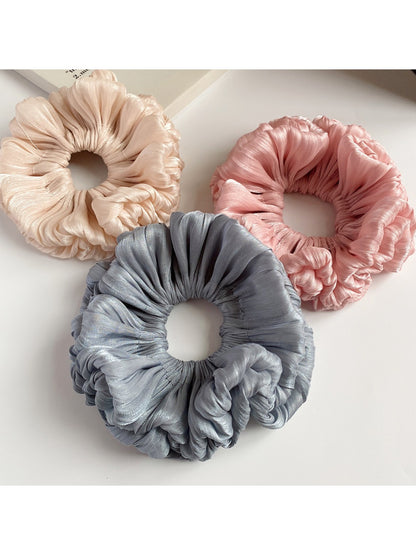 Gifty - Colorful Pleated Satin Scrunchie