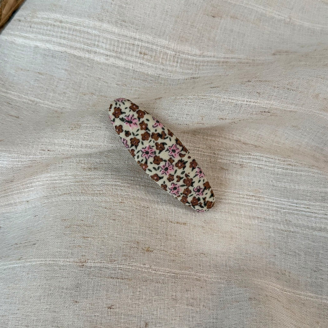 Beau - Floral Pattern Fabric Hair Clip