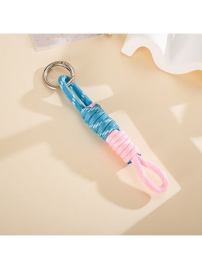 Keypus - Two Tone Rope Knot Bag Hanging Keychain