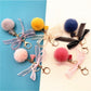 Keypus - Lace Bow Pompom Bag Charm Keychain