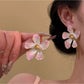 Earedge - Pink Vintage Flower Earrings