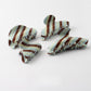 Beau - Retro Inspired Striped PVC Hair Claw Clip