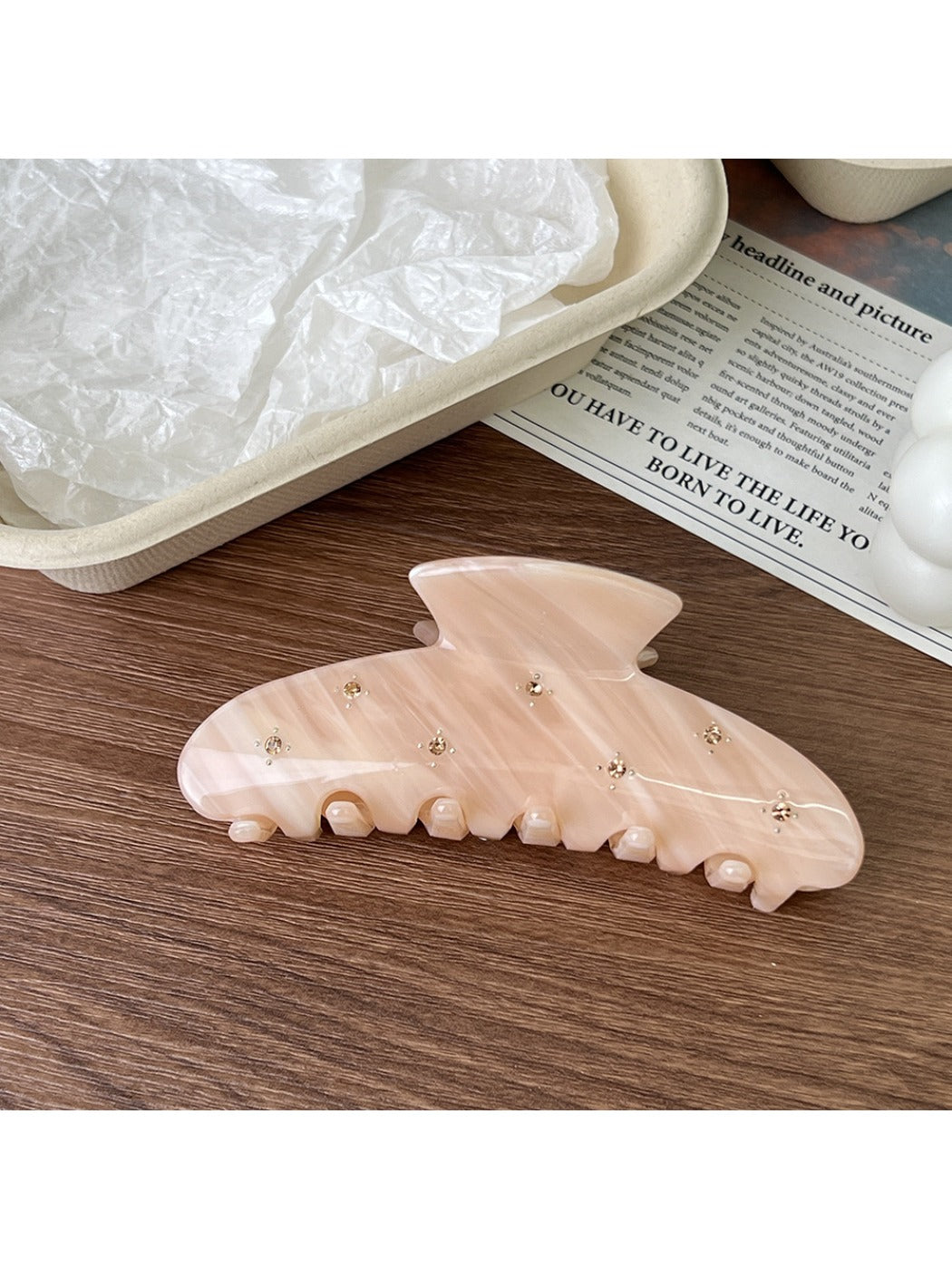 Beau - Macaron Half Moon Hair Claw Clip