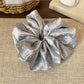 Gifty - Satin Polka-Dotted Scrunchie