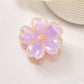 Beau - Glossy Petal Flower Plastic Hair Claw Clip