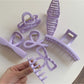Beau - Adorable Purple Hair Claw Clip