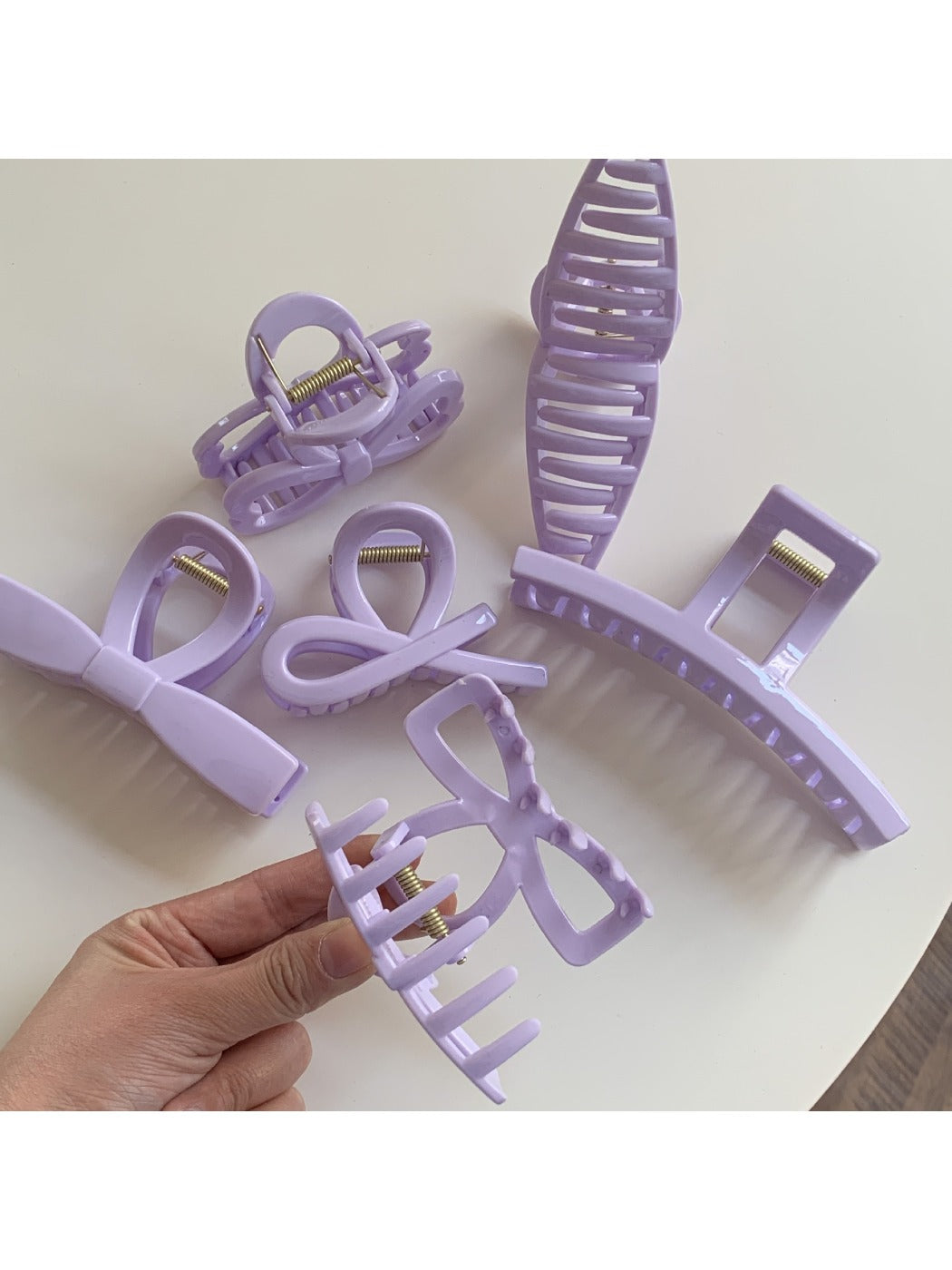 Beau - Adorable Purple Hair Claw Clip