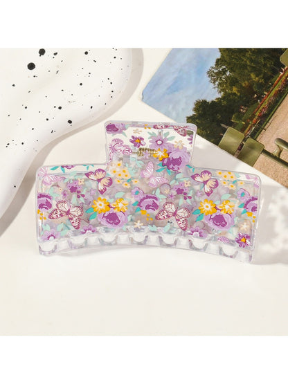 Beau - Minimalist Floral Hair Claw Clips