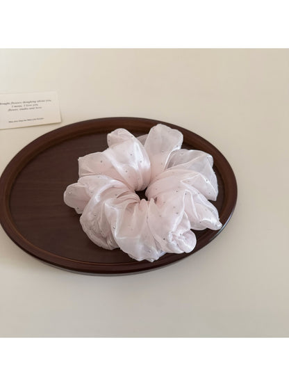 Gifty - Polyester Ruffled Sheer Look Scrunchie
