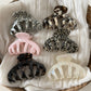 Beau - Irregular Acetate Fiber Alloy Claw Clip