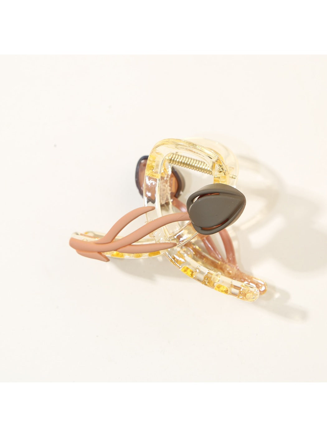 Beau - Crisscross Tulip Shaped Hair Claw Clip