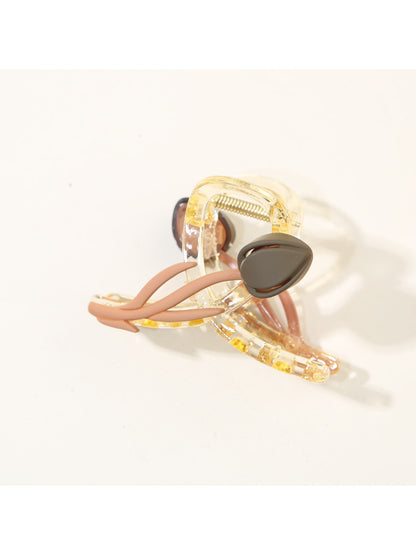 Beau - Crisscross Tulip Shaped Hair Claw Clip