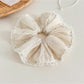 Gifty - Lace Ruffle Mesh Polyester Hair Scrunchie