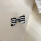 Beau - Striped Bow Hair Clip